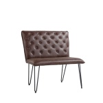 Kloow Brown Studded Back Bench