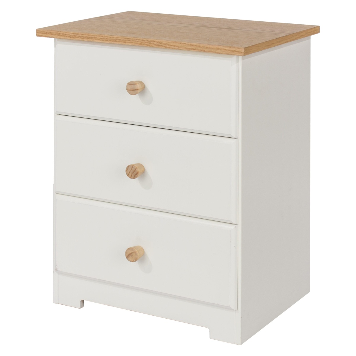 Colonade 3 Drawer Bedside Cabinet