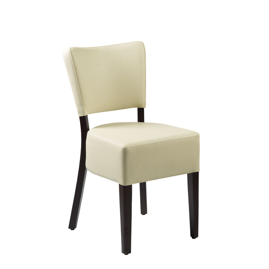 Bugel Side Chair - Wenge - Cream