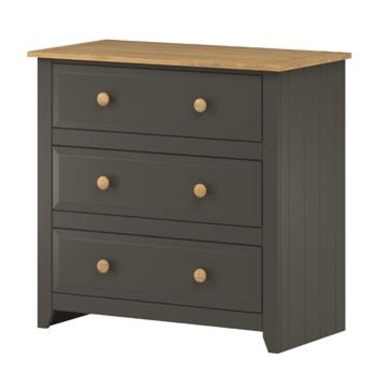 Capson Carbon Grey 3 Drawer Chest