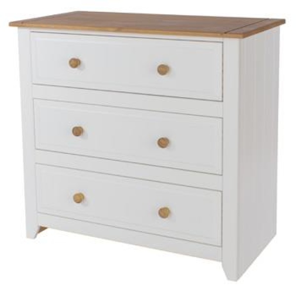 Capson White 3 Drawer Chest