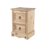 Coristan 2 Drawer Petite Bedside Cabinet