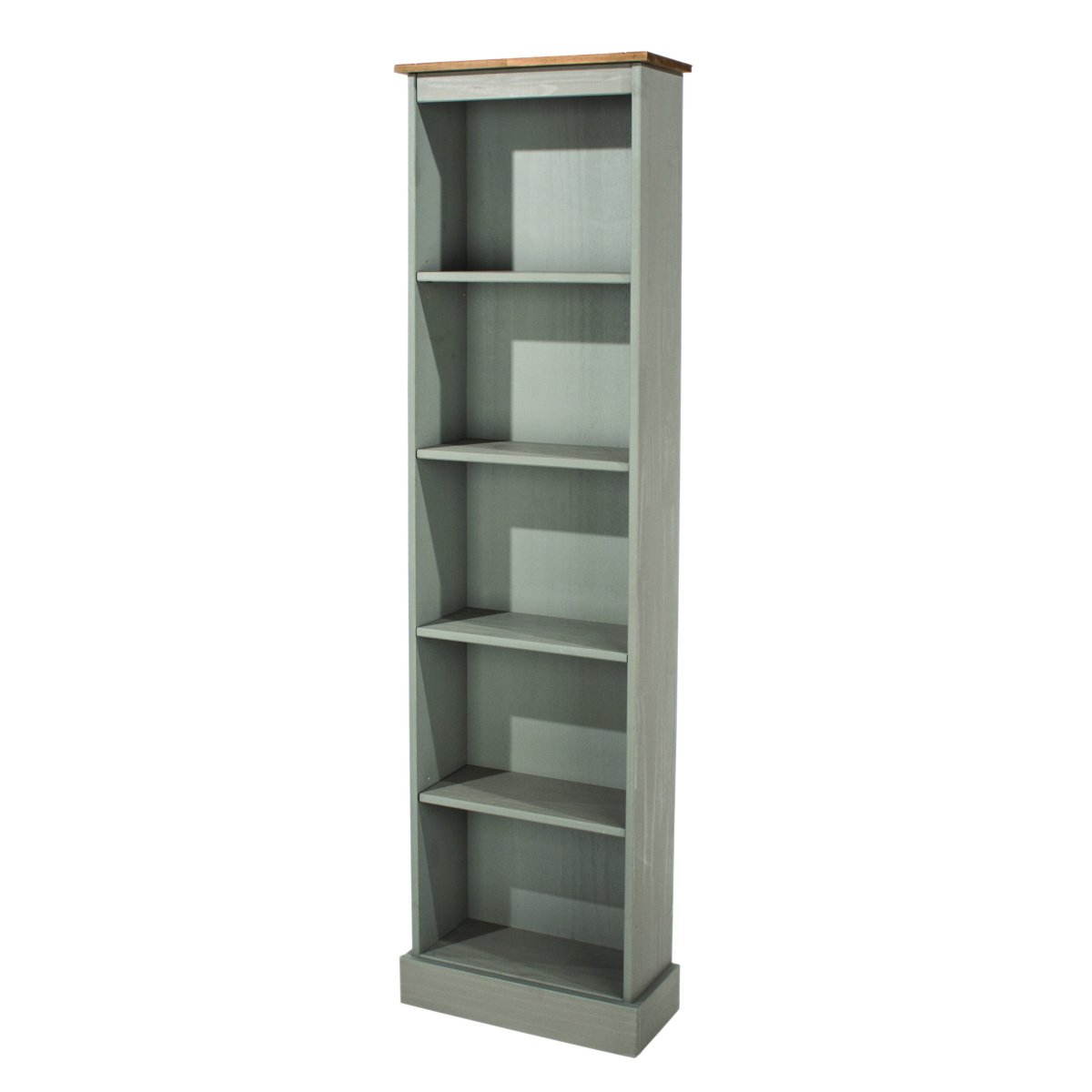 Coson Grey Tall Narrow Bookcase