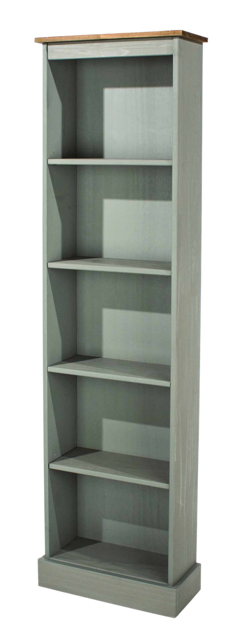 Coson Grey Tall Narrow Bookcase