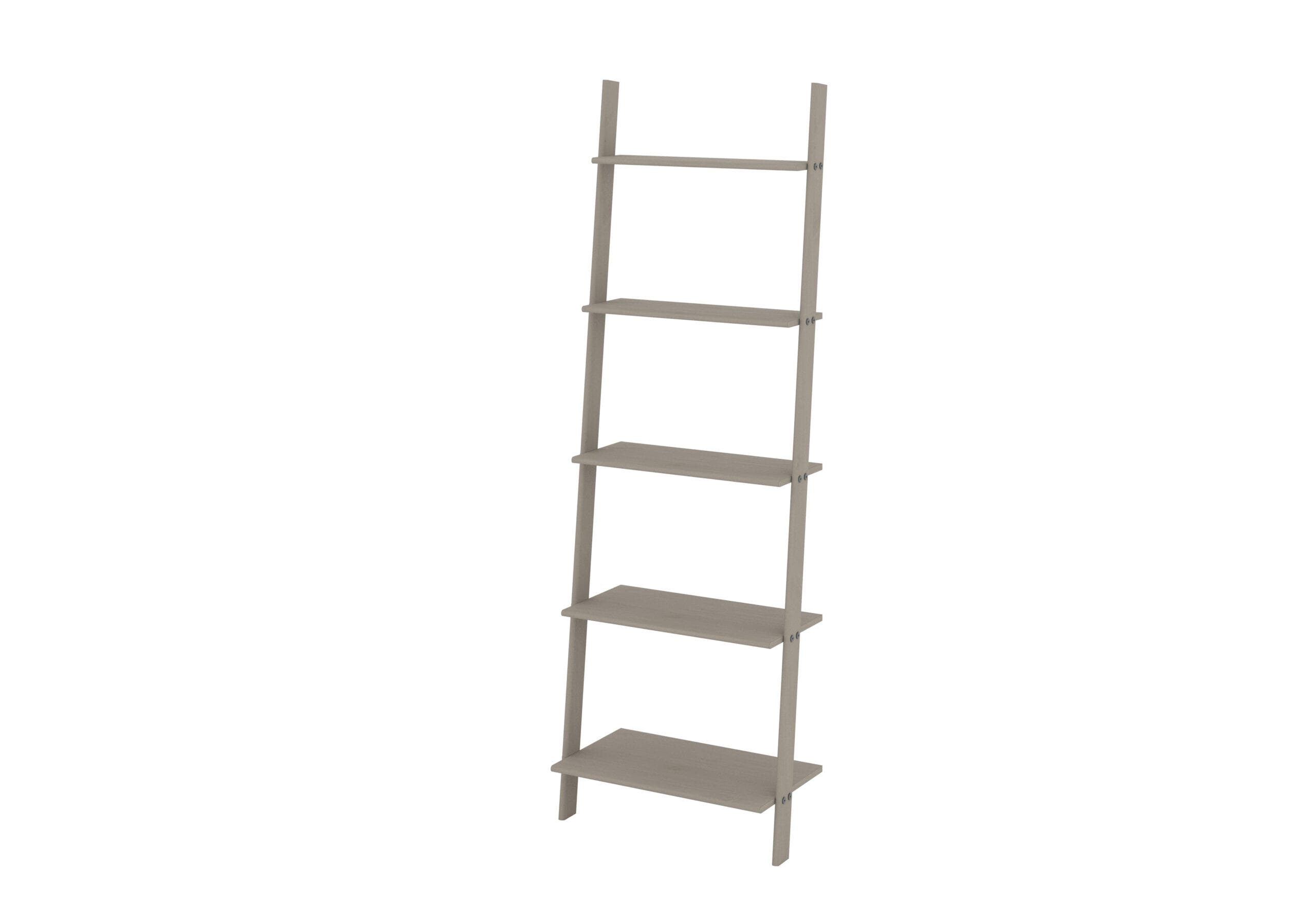 Coson Grey Ladder Design Shelf Unit