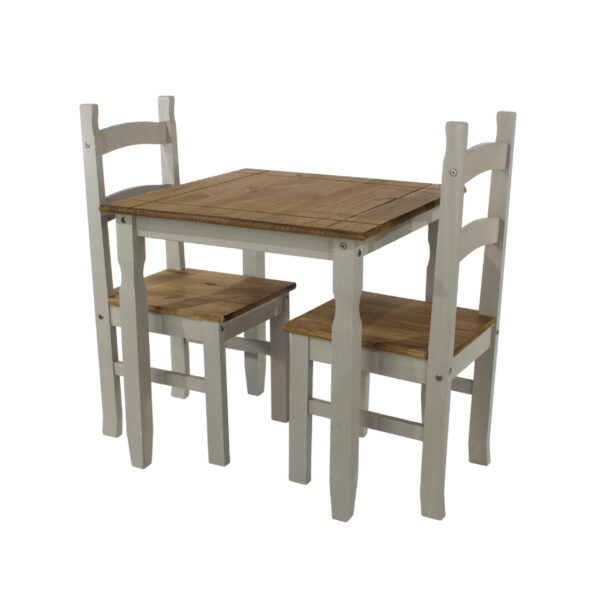 Coson Grey Square Table & 2 Chair Set