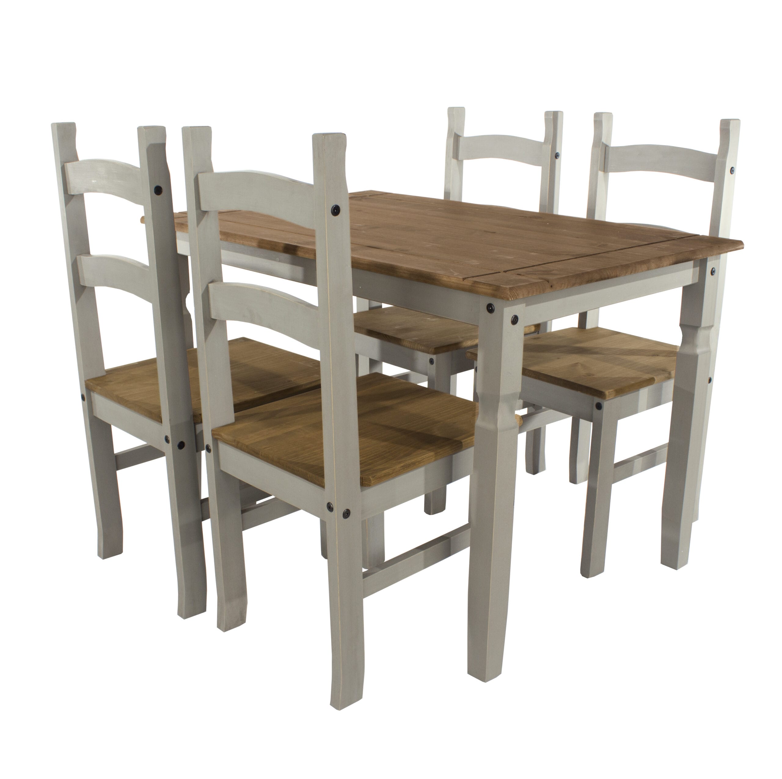 Coson Grey Rectangular Table & 4 Chair Set