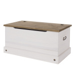 Carala Pine White Storage Chest White Painted