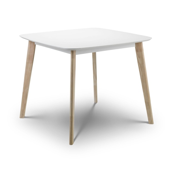 Plaza Square Table White/Limed Oak