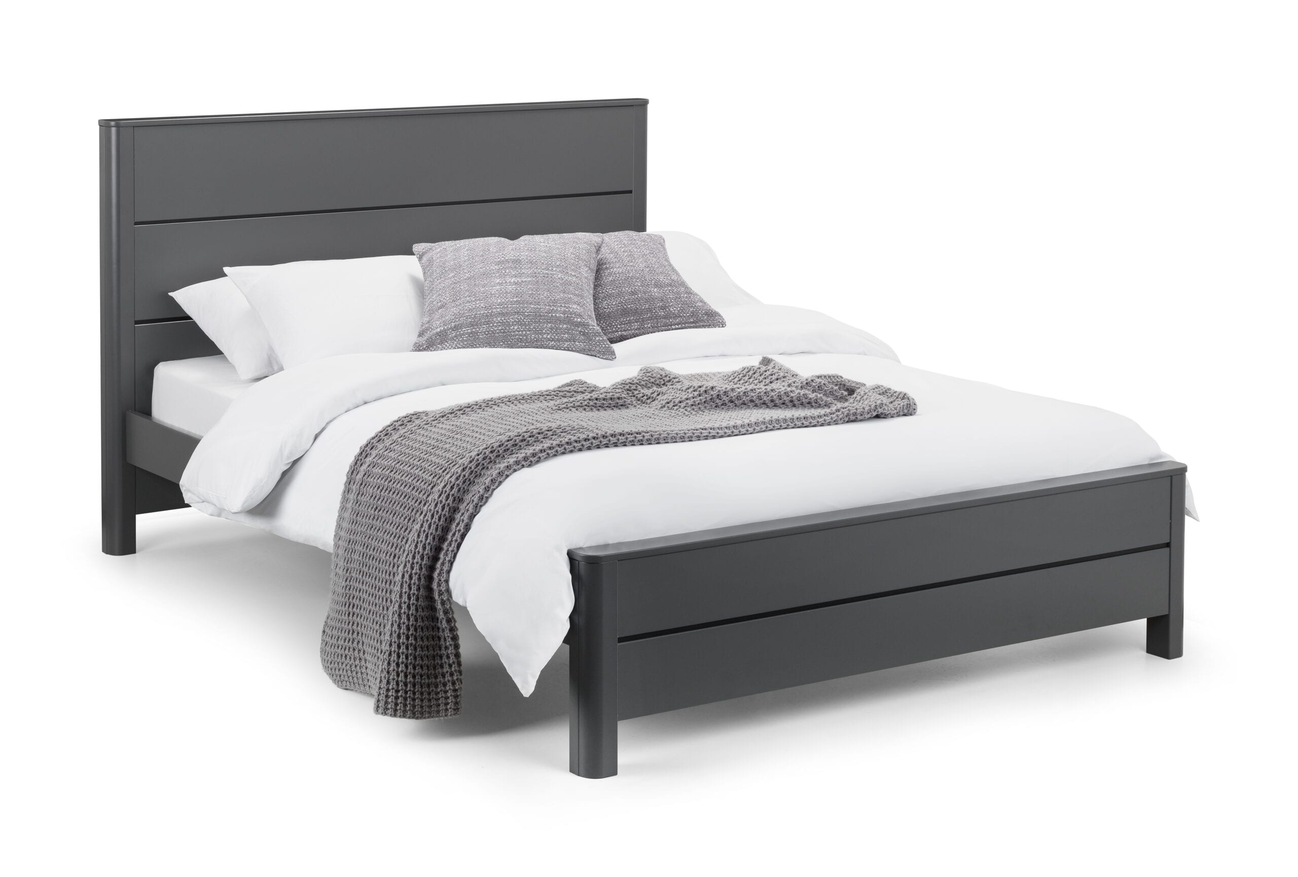The Cleo Bed Storm Grey Lacquer