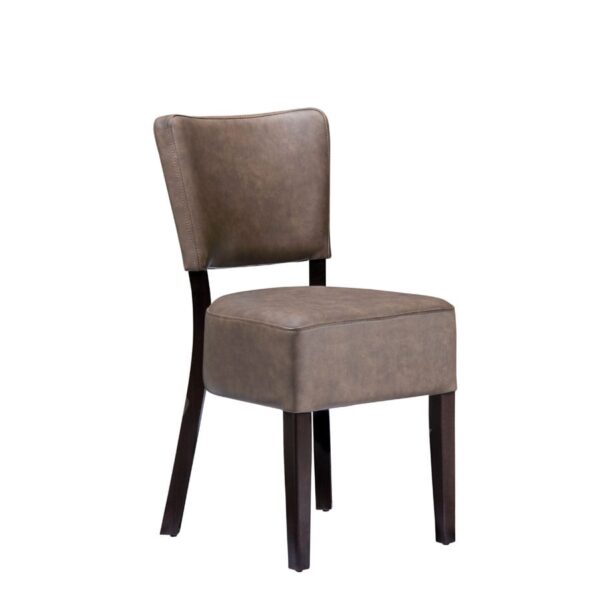 Bugel Side Chair - Distressed Bark Lascari Faux Leather