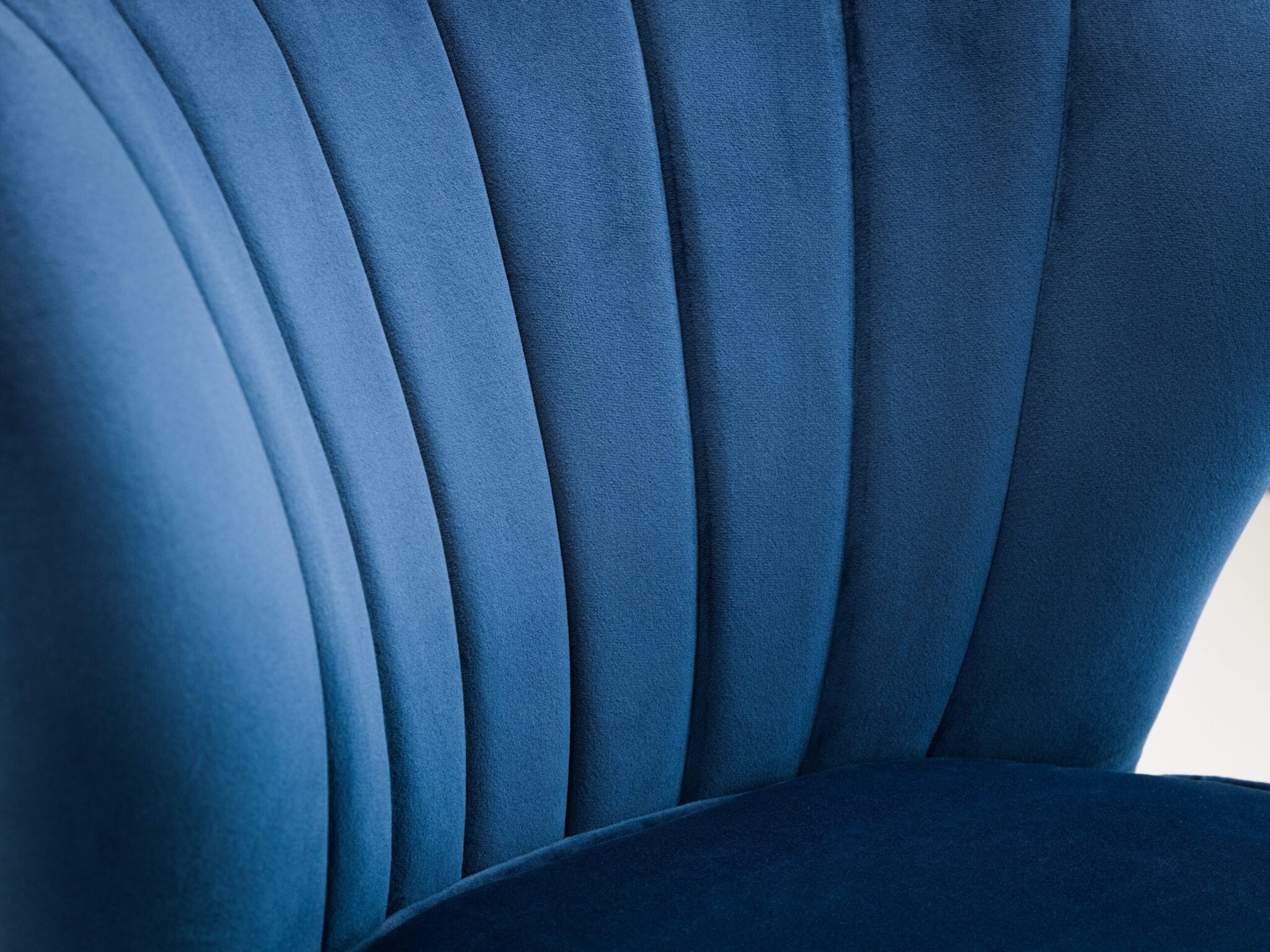 Loco Velvet Accent Chair - Blue