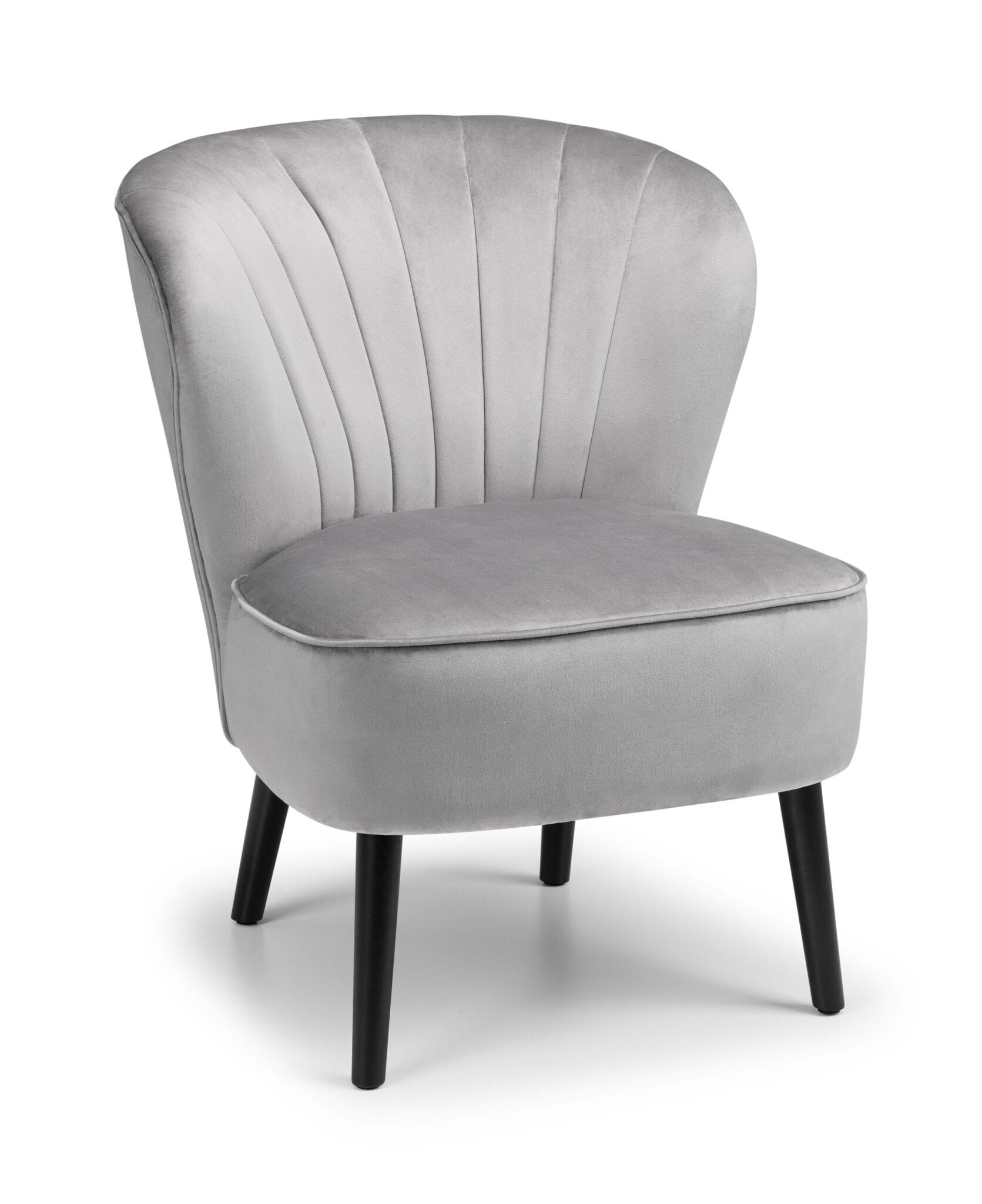 Loco Velvet Accent Chair - Grey