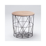 Playmo Cage Table Black With Oak Finish Top