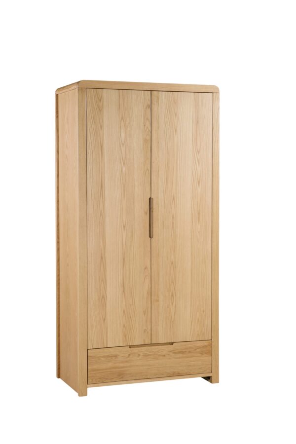 Parabola 2 Door 1 Drawer Wardrobe