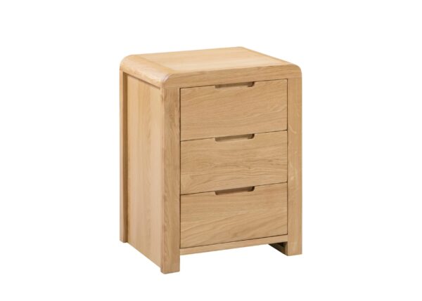 Parabola 3 Drawer Bedside