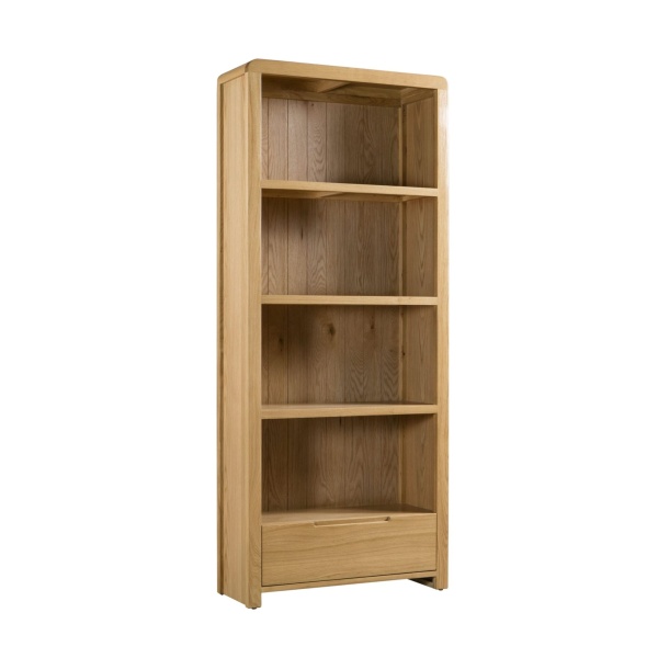 Parabola Oak Tall Bookcase