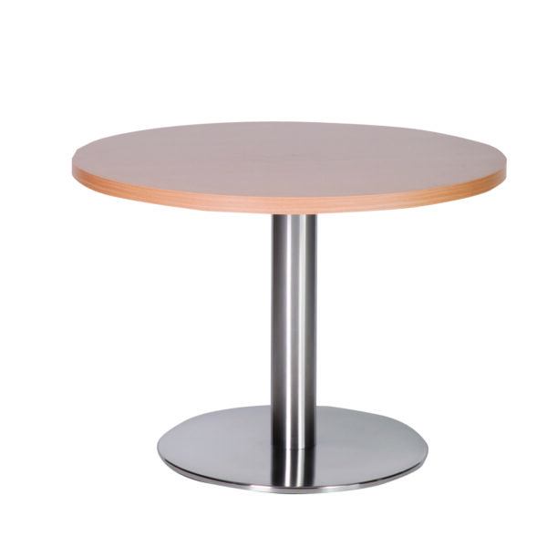 Daniella Round Brushed Table Base Round Laminate Top