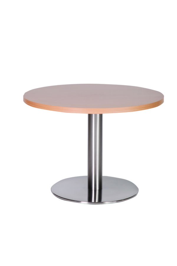 Daniella Round Brushed Table Base Round Laminate Top