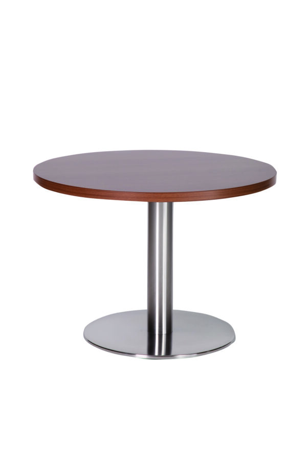 Daniella Round Brushed Table Base Round Laminate Top