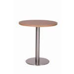 Daniella Round Brushed Table Base Round Laminate Top