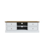 Kent TV Unit White Four Drawers