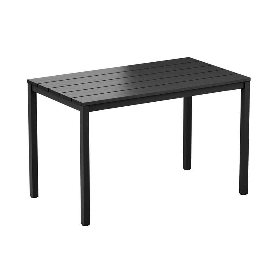 Echo 4 Leg Dining Table - Black - 119x69cm