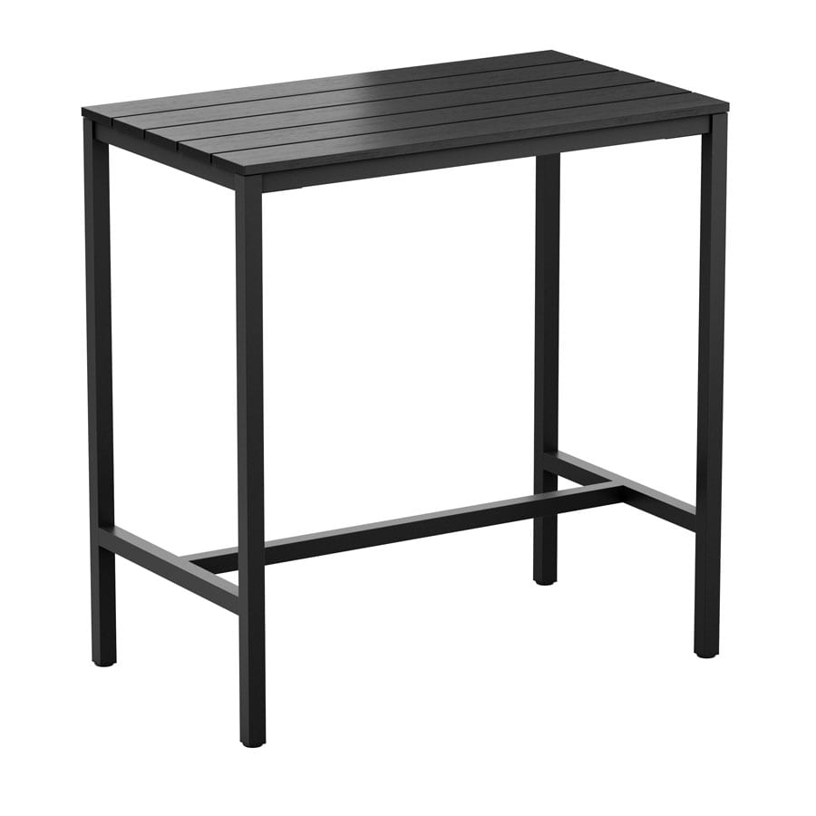 Echo 4 Leg Poseur Table - Black - 119x69cm