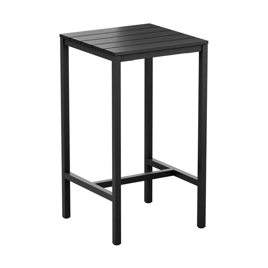 Echo 4 Leg Poseur Table - Black - 69x69cm