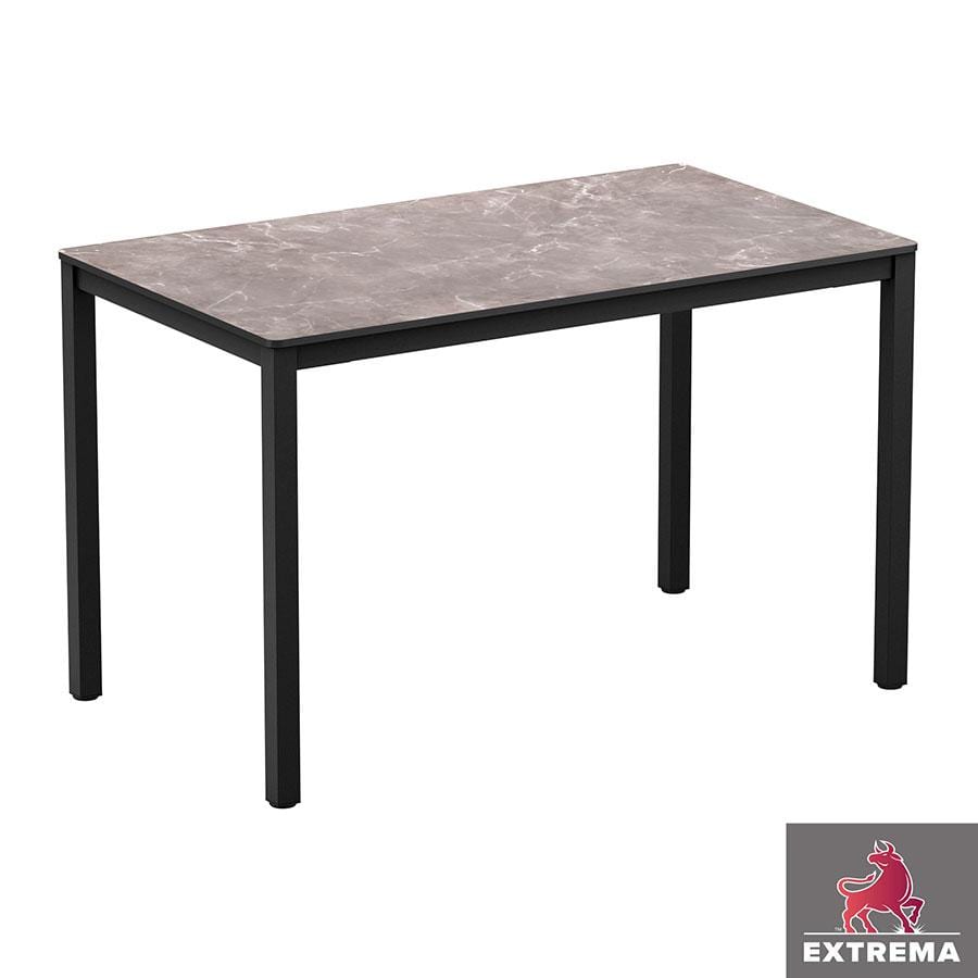 Erman Marble 4 Leg Table - Black - 119x69cm