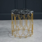 Taste End Table Black Marble