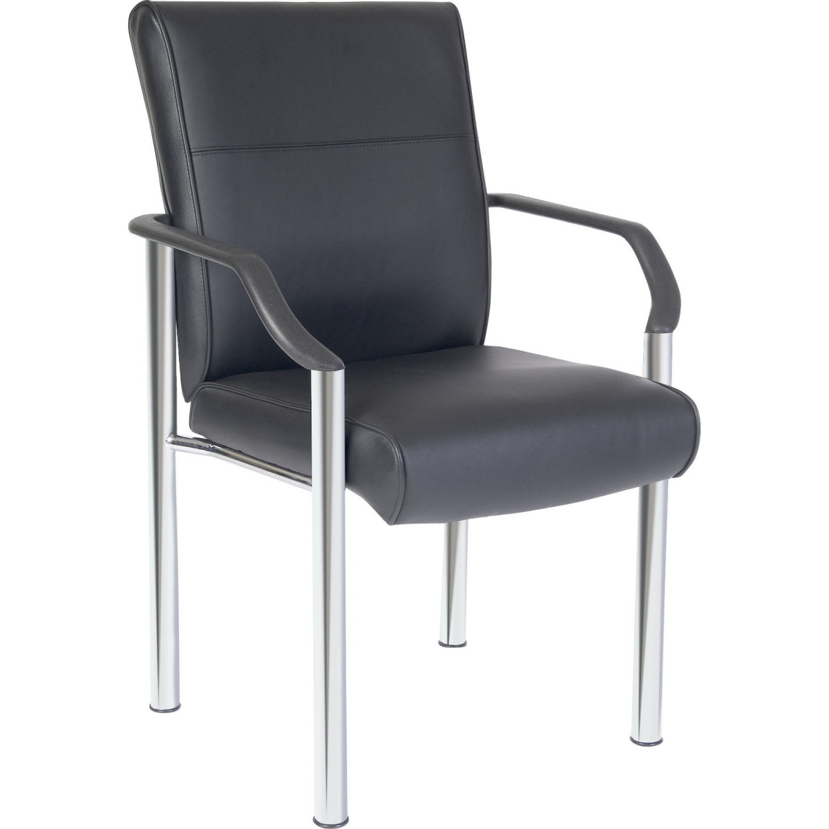 Glasgow Visitor Office Reception Chair Leather Faced