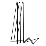 Black Hairpin Leg - Pack Of 4 - Height 730Mm