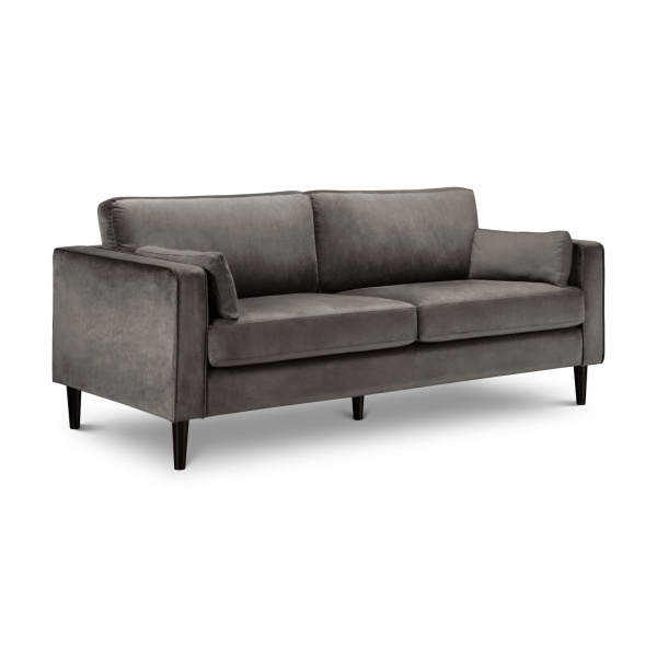 Ferang Velvet Grey 3 Seater Sofa