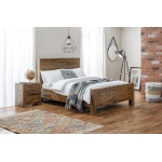 Compton 180Cm Bed Solid Acacia Oak Finish