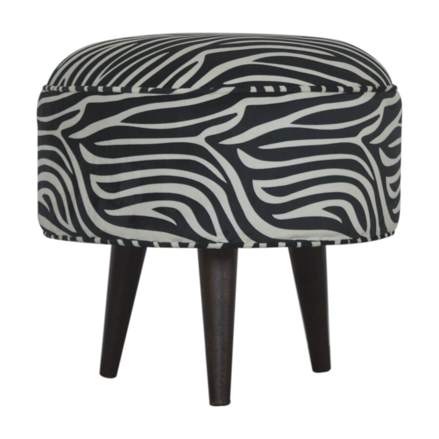 Jilmi Zebra Nordic Style Footstool