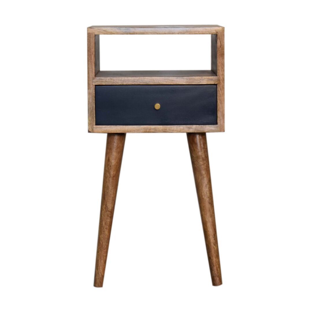 Mini Navy Blue Hand Painted Bedside Table