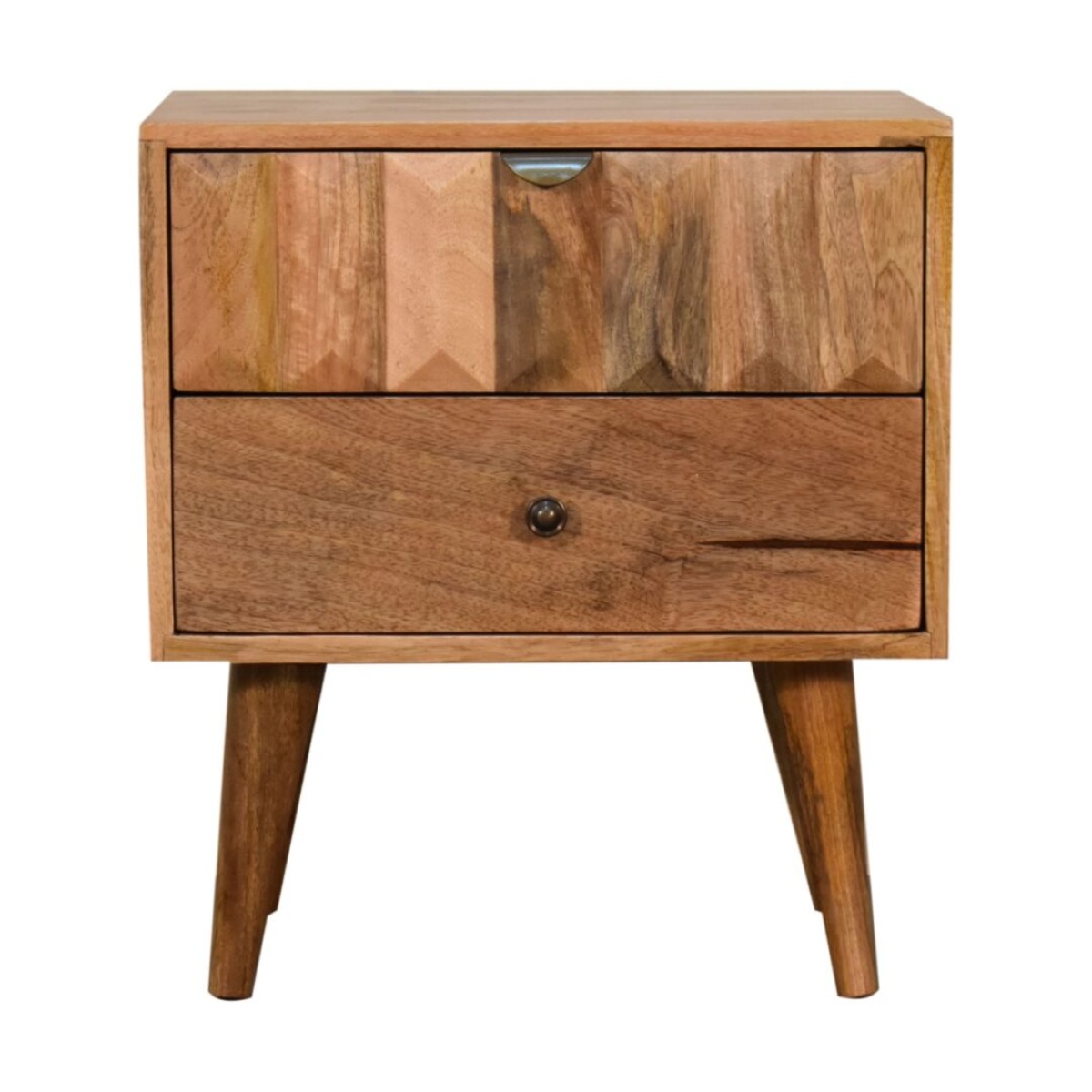 Oak-ish Prism Bedside Table