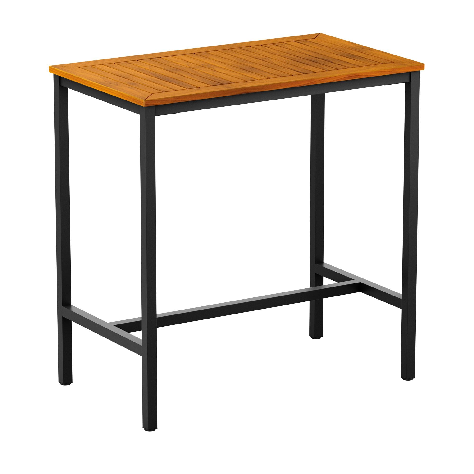 Inck - 4 Leg Poseur Table - Black - 120x70cm