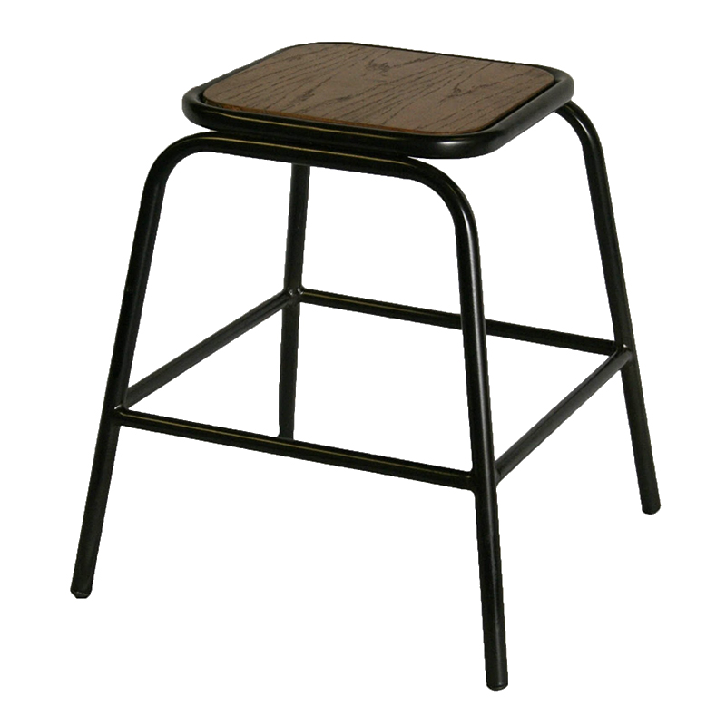 Pair of Calerio Industrial Fixed Height Bar Stools