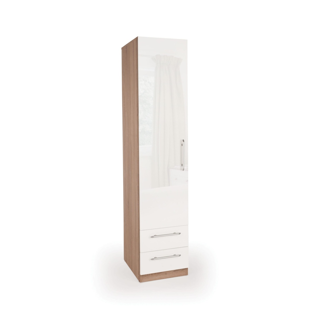 Corisal Gloss Bedroom Single Combi Wardrobe - Variety Of Colours