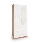 Corisal Gloss Bedroom Combi Wardrobe 2 Doors