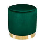 Lourd Pouffe Est Green Velvet (Pack Of 1)