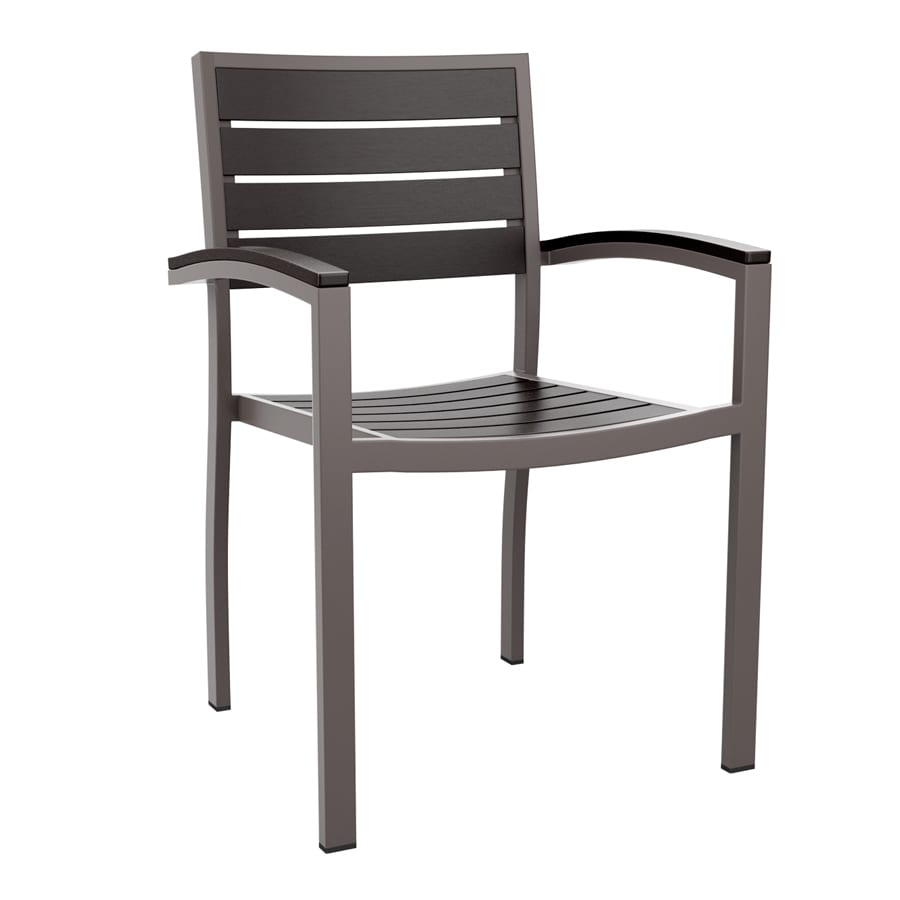 Littlewood Arm Chair - Black - Frame Grey 7012