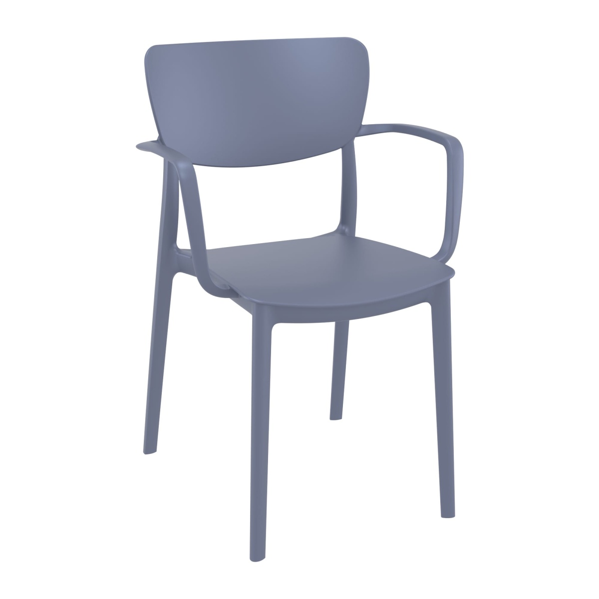 Liss Arm Chair - Dark Grey