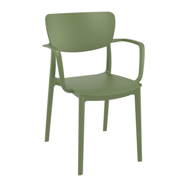Liss Arm Chair - Olive Green