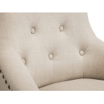 Jif Button Chair Oatmeal Linen