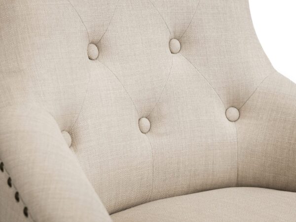 Jif Button Chair Oatmeal Linen