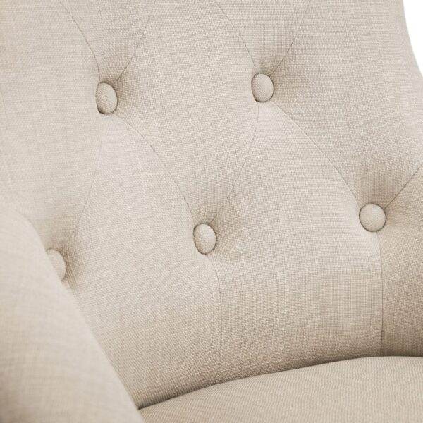 Jif Button Chair Oatmeal Linen