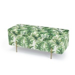 Nola Storage Ottoman Palm Print